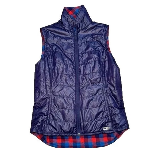 Helly Hansen Women's Size S Purple/Red/Blue Jotun Insulated Reversible Vest - Picture 1 of 13